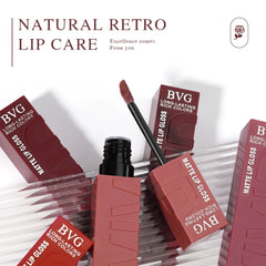 Multi-color matte lasting lip gloss lip gloss, non-greasy, non-fading, high-end warm colors, rich makeup liquid lipstick.