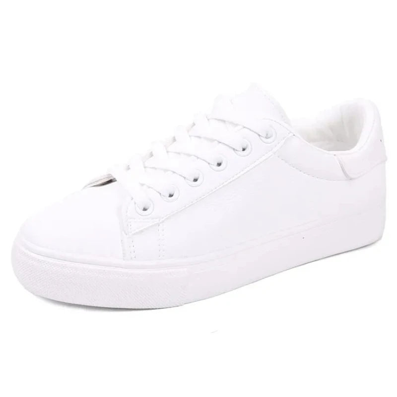 Womens Vulcanize Shoes Classic White Casual Sneakers