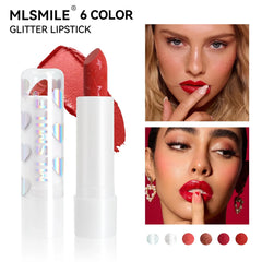 Diamond Metallic Pearlescent Lipstick Shiny Non-stick Cup Matte Velvet Waterproof Lip Stick Sexy Red White Lips Makeup Cosmetics