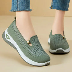 Women's shoes Spring and Autumn casual fashion soft sole lightweight single shoe women's breathable mother's shoes