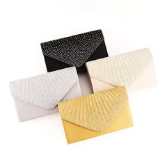 Evening Clutch Bag for Women - Wedding Party Shoulder Messenger Handbag Fashionable Shiny Crossbody Women's Bag