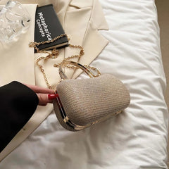 Chain Evening Bag Dinner Shoulder Bag for Women Handbag - Fashion Crossbody Bags Vintage Underarm Bag Satchel