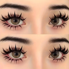 5 pairs of dramatic manga style false eyelashes - thick doll eye makeup, suitable for role-playing and casual wear
