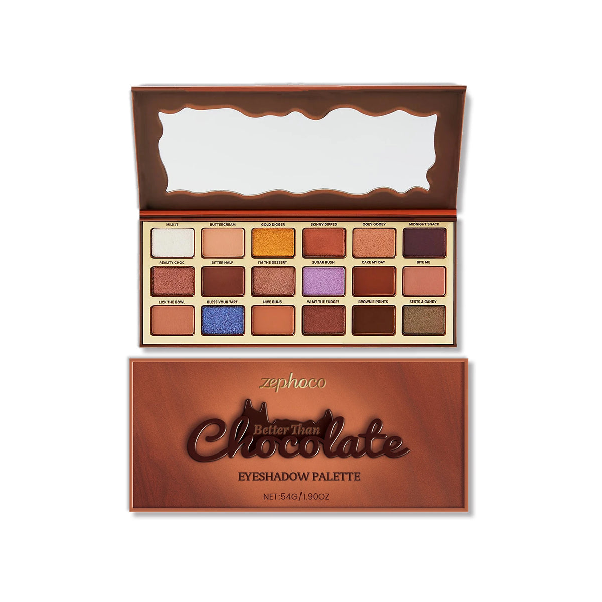 Chocolate Eyeshadow Palette Matte Shimmer Neutral Brown Tones Makeup Palette Highly Pigmented Daily Wear Makeup Cool Tones
