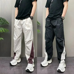 Casual Cargo Pants For Men Daily Wear Lightweight Loose Fit With Pockets Spring And Summer Fashionable Design
