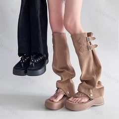 Women's Boots 2025 Summer New Open Toe Fashion Outdoor Creative Women Boots Korean Design Retro Women Sandals Knee-High Boots