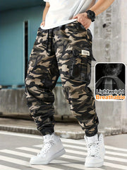 [Trendy Camo Cargo Pants] Men's Camo Cargo Pants Men's Trendy Casual Regular Fit Trousers With Pocket For Outdoor Activities