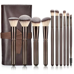 10pcs Professional Makeup Brush Set,Powder,Blusher,Foundation Brush,Highlight,Eye Shadow,Lip Brushes Beauty Make Up Tools