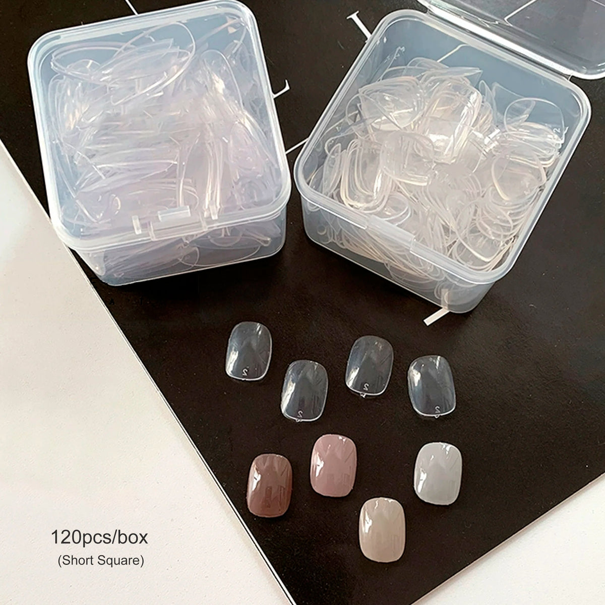 Nail Art Pattern Nail Plate Japanese Short Style Square Shaped Single Number Oval Sample Making Color Palette Display