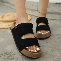 Flats Platform Slippers Women's Casual Shoes Fashion Walking Sandals Beach Comfort Dress