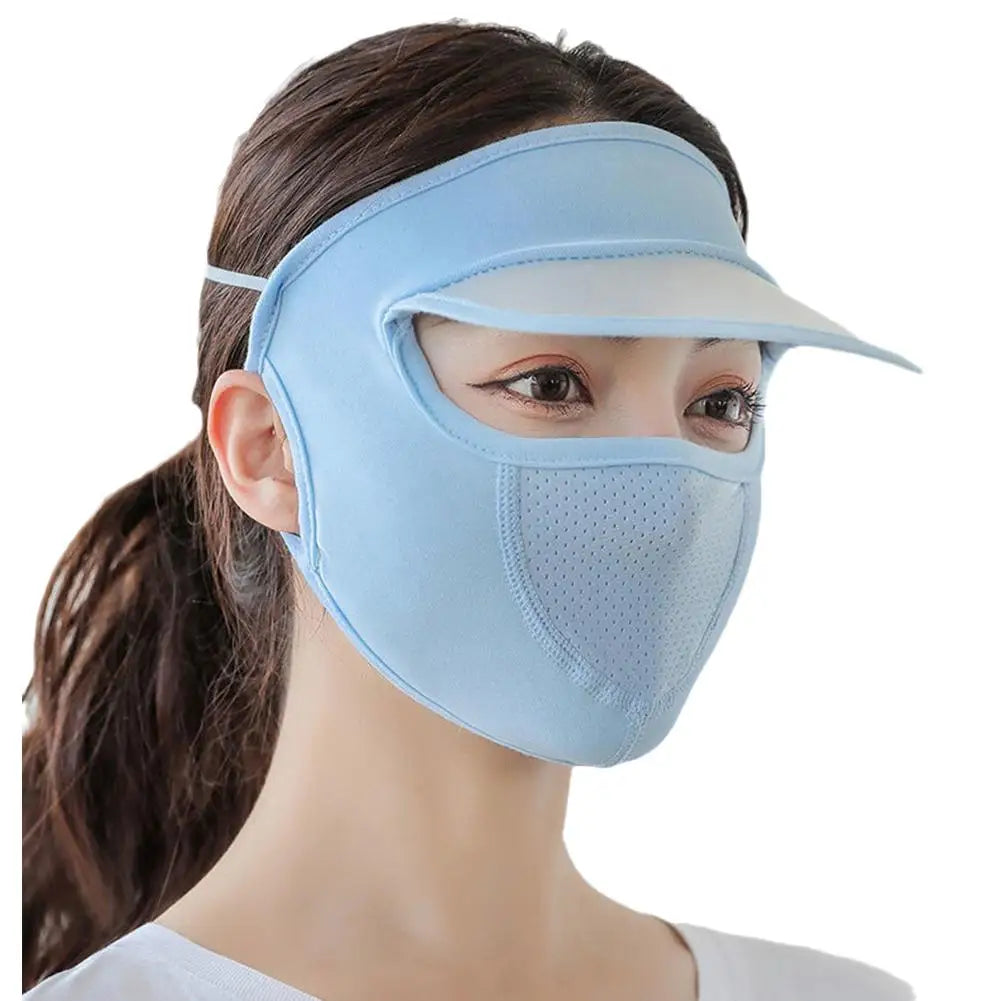 Golf Sun Protection Mask Facial Cooling UV Protection Hydrogel Hydrating Tape Care Golf Sunscreen Mask Skin Sheet UV Block X6X4