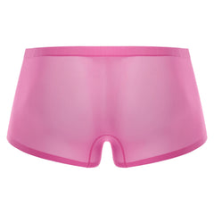 Mens Lingerie Ultra Thin Ice Silk Underwear Low Waist Bulge Pouch Sheer Shorts Underwear Mesh Breathable Boxer Briefs Underpants