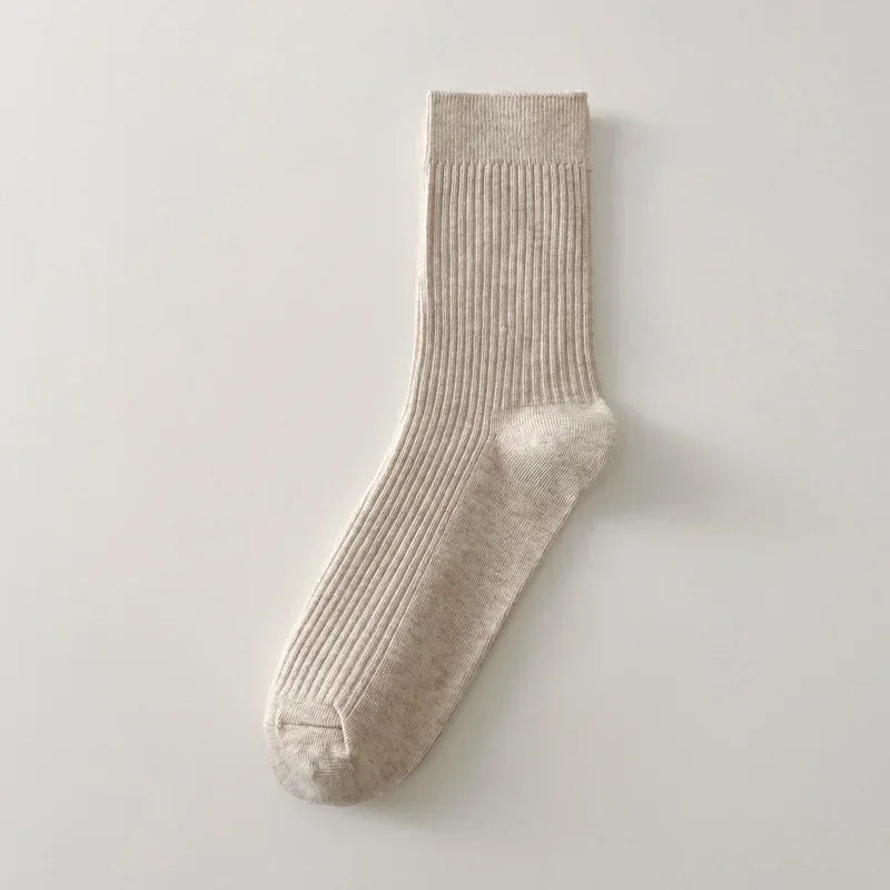 Mens Casual Cotton Socks Breathable Long Business Socks