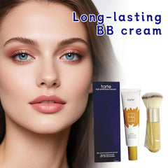BB Cream Concealer, Long-Lasting Makeup With Foundation Brush 1set Waterproof And Sweat-Proof Foundation