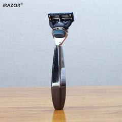 iRAZOR 5-Blade Men's Razor for Shaving Square Heavy-Duty Manual Safety Razor Beard Shaver Barber Accessories