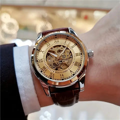 [Automatic Mechanical Watch for Men] Stylish, High-End, and Light Luxury Men's Automatic Mechanical Watch, Suitable for Business and Casual Wear, Fashionable and Handsome Men's Watch Hot-Selling Watches Are the First Choice G