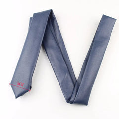 New PU Leather Ties for Men Casual Neckties 5cm Slim Fashion Solid Color Mens Necktie for Wedding Business Suit Tie