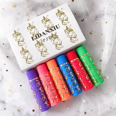 6 Colors Velvet Lipstick Lasting Moisturizing Matte Lip Blam Color Mood Changing Sexy Lip Gloss Waterproof Magic Lip Stick
