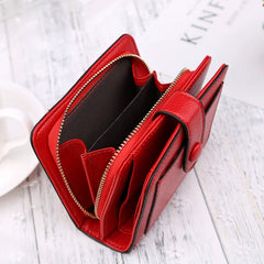 Women Wallets Cartera Small wallet Coin Purse Short zipper Hasp Wallet Fashion Female Leather Money Bag