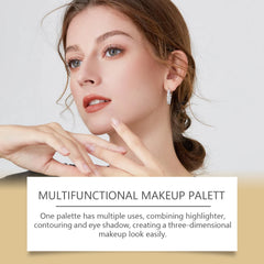 Multi-functional Makeup Palette with Eye Shadow, Powder Blusher, High Light, Brightening Multi-purpose Portable Makeup