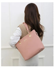 6pcs Women's Bag Set Large Capacity Totes Handbag Wallet Simple Design Shoulder Crossbody Bags Party Banquet Daily All Matching