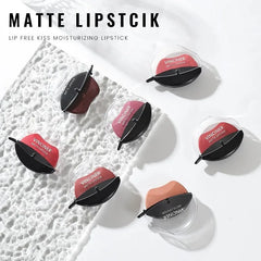 6-color lipstick, one-sucking lazy lipstick, long-lasting and not easy to fade, matte makeup effect, non-irritating matte lipsti