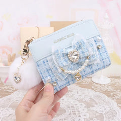 Women's Cute Wallet Female Lolita Small Short PU Leather Purse Ladies Card Holder Money Bag Fashion Blow Wallet Girls Gift