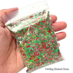 4Colors 50G Christmas Glitter Nail Sequins Snowflake Christmas Tree Starlight Red Green Glitters Nail Flakes Xmas Nail Supplies