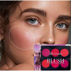 6-color Blush Makeup Palette Matte Waterproof Long-lasting Natural Good Complexion Easy To Use Eye Shadow Korean Facial Makeup