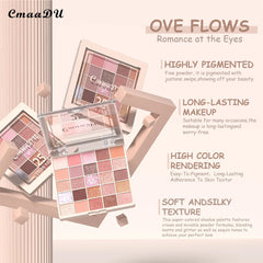 25 Color Matte Pear Eyeshadow Palette Soft Silky Rich Colors Easy Blend Long Lasting Multi Tone Makeup