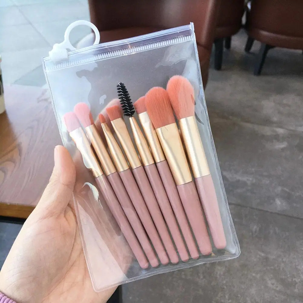 Makeup Brushes 8 Pieces Mini Makeup Brush Set, Makeup Brushes Foundation Blend Blush Concealer Eye Shadow Blend Eye Liner Makeup