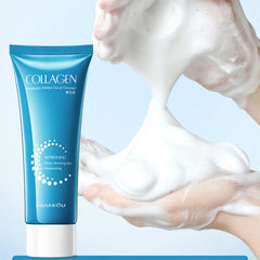 Collagen Facial Cleanser Moisturizing Face Wash Foam Deep Cleaning Anti-aging Whitening Hydrating Korean Facial Skin Care