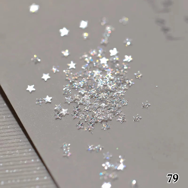 Nail Art Super Glitter Sequins Holographic Lights Fantasy Nail Art Sequins For Girls DIY Glamour Nail Art Tools Manicure Decor