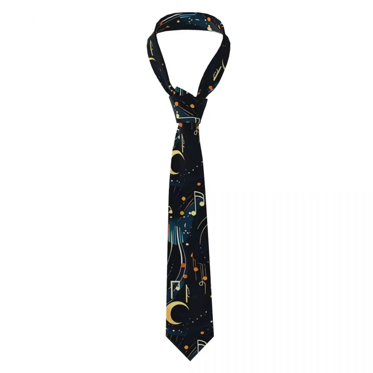 Music Note Tie Black And White Business Neck Ties Retro Casual Neck Tie For Men Graphic Collar Tie Necktie Gift