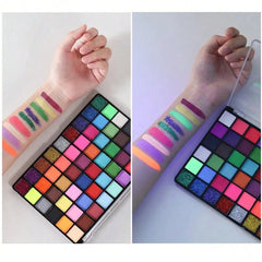 1 box of 54-color face painting set, water-activated eyeliner palette, main makeup, palette paint powder, professional face paint.