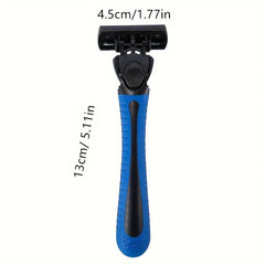 6-layer razor blade, men's stainless steel blade, classic water washed razor, sharp blade for clean shaving