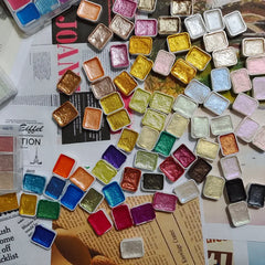 40 Colors 3g Solid Nail Glitter Pearlcent Watercolor Magic Mirror Powder Nail Art Glitter Illusion Aurora Powder Chunky Glitter