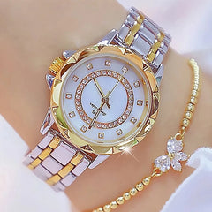 Women's Quartz Watch, Round Dial, Alloy Body, Elegant Design, Suitable for Parties and Daily Wear