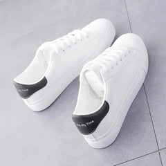 Womens Vulcanize Shoes Classic White Casual Sneakers