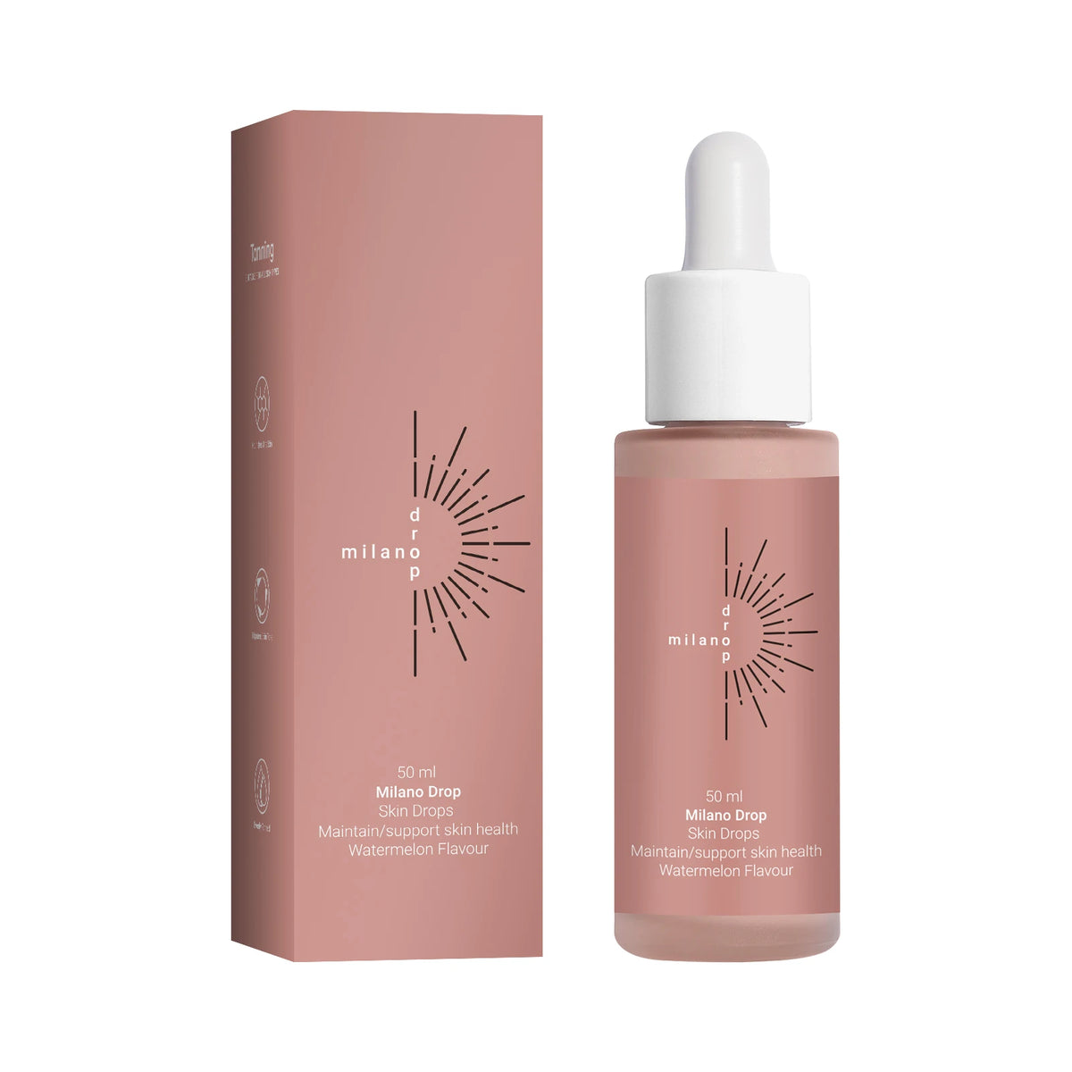 Tanning Serum Sunless Self Tanner Lasting Solarium Suntan Skin Moisturizing Repair Face Body Watermelon Bronzing Tan Drop 60ML