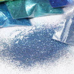 50g Extra Fine Glitter Holographic Laser Dazzling Nail Glitter Powder Art Crafts Resin Tumbler Decoration Shiny Flakes Sequins