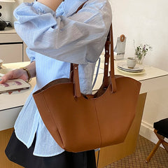 Classic Design Women Tote Bag 2026 NEW PU Leather Shoulder Bags High Quality Lady Handbag and Purse Large Shopper Commuter Totes