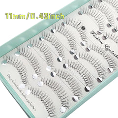 10 Pairs Of False Eyelashes Anime Style 11Mm Curled C-Shaped Thickness 0.07 No Deformation