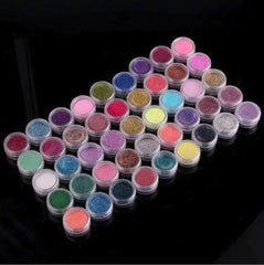 24/48Colors Laser Nails Glitter Chrome Nail Powder Diamond Rainbow Linear Glitter Gel Polish Holographic Shimmer Pigment