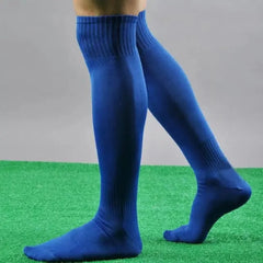 Football Socks Men'S Sports Soccer Socks Solid Color Over Knee Socks Casual Breathable Socks Men'S Training Socks Ball Socks