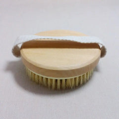 Care Without Handle Wooden Dry Skin Pouch Bristle Body SPA Bath Brush Soft