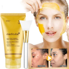Turmeric Deep Collagen Peel Off Mask Anti Wrinkle Lifting Korean Skin Care Masks For Nighttime Care Skin Hydrating Boost Gentle
