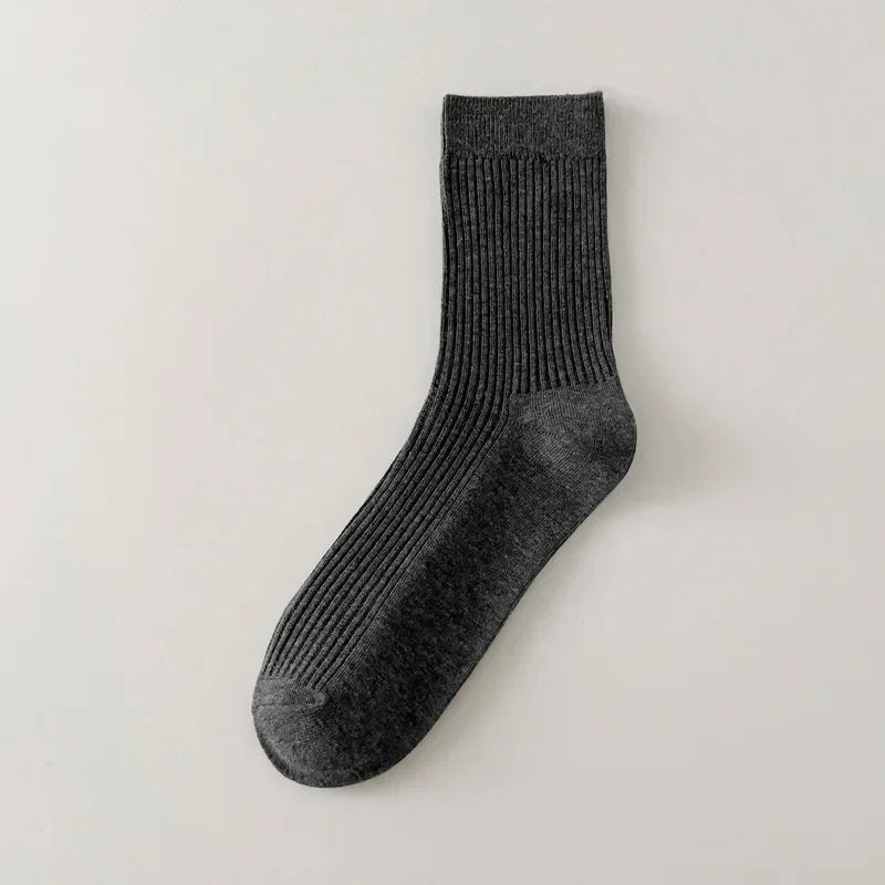 Mens Casual Cotton Socks Breathable Long Business Socks