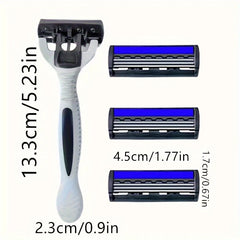Razor Classic 3 Layer Safety Razor for Mens Shaving&Womens Hair Removal Shaving Blades Manual Shaver