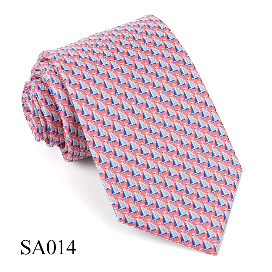 Mens Silk Necktie Luxury Animal Pattern Tie